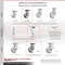 Service Caster 5 Inch V Groove Semi Steel Caster Set with Roller Bearings and Swivel Locks SCC SCC-35S520-VGR-BSL-4 - alternate 3